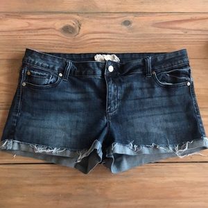 Blue jean shorts